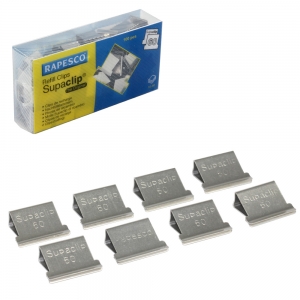 Rapesco Supaclip 60 Clips Stainless Steel CP10060S - Pack 100