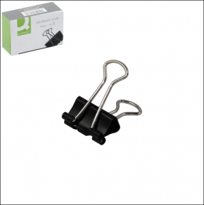 Foldback Clip 19mm Black - Pack 10