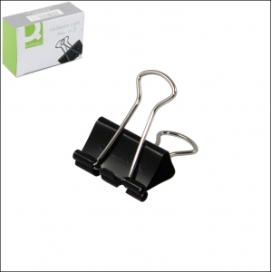 Foldback Clip 24mm Black - Pack 10