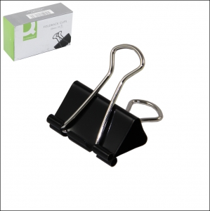 Foldback Clip 32mm Black - Pack 10