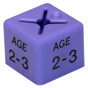 Coat Hanger Size Cubes Childrenswear Dual AGE 2-3 LILAC - Pack 50