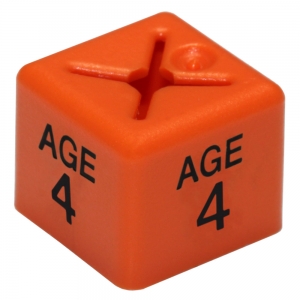 Coat Hanger Size Cubes Childrenswear AGE 4 ORANGE - Pack 50