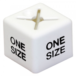 Coat Hanger Size Cubes Unisex ONE SIZE WHITE - Pack 50