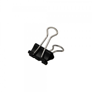 Foldback Clip 19mm Black - Pack Each