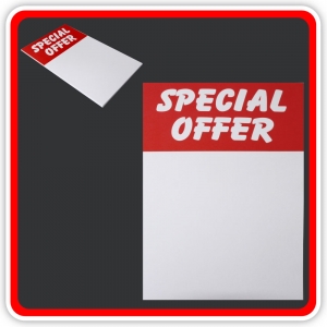Sale Cards 'SPECIAL OFFER' 200 x 125mm (8"x5") - Pack 12