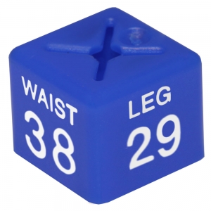 Coat Hanger Size Cubes Menswear Trousers Size 38 WAIST 29 LEG BLUE - Pack 50