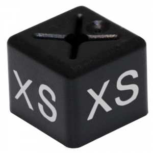 Coat Hanger Size Cubes Unisex Size XS BLACK - Pack 50