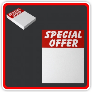 Sale Cards 'SPECIAL OFFER' 100 x 75mm (4"x3") - Pack 48