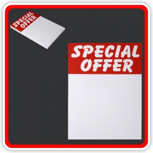 Sale Cards 'SPECIAL OFFER' 150 x 100mm (6"x4") - Pack 24